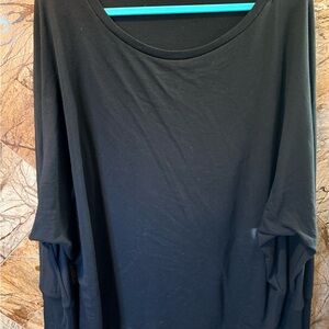 Polo by Ralph Lauren Black Women's Jersey Top with bat wings